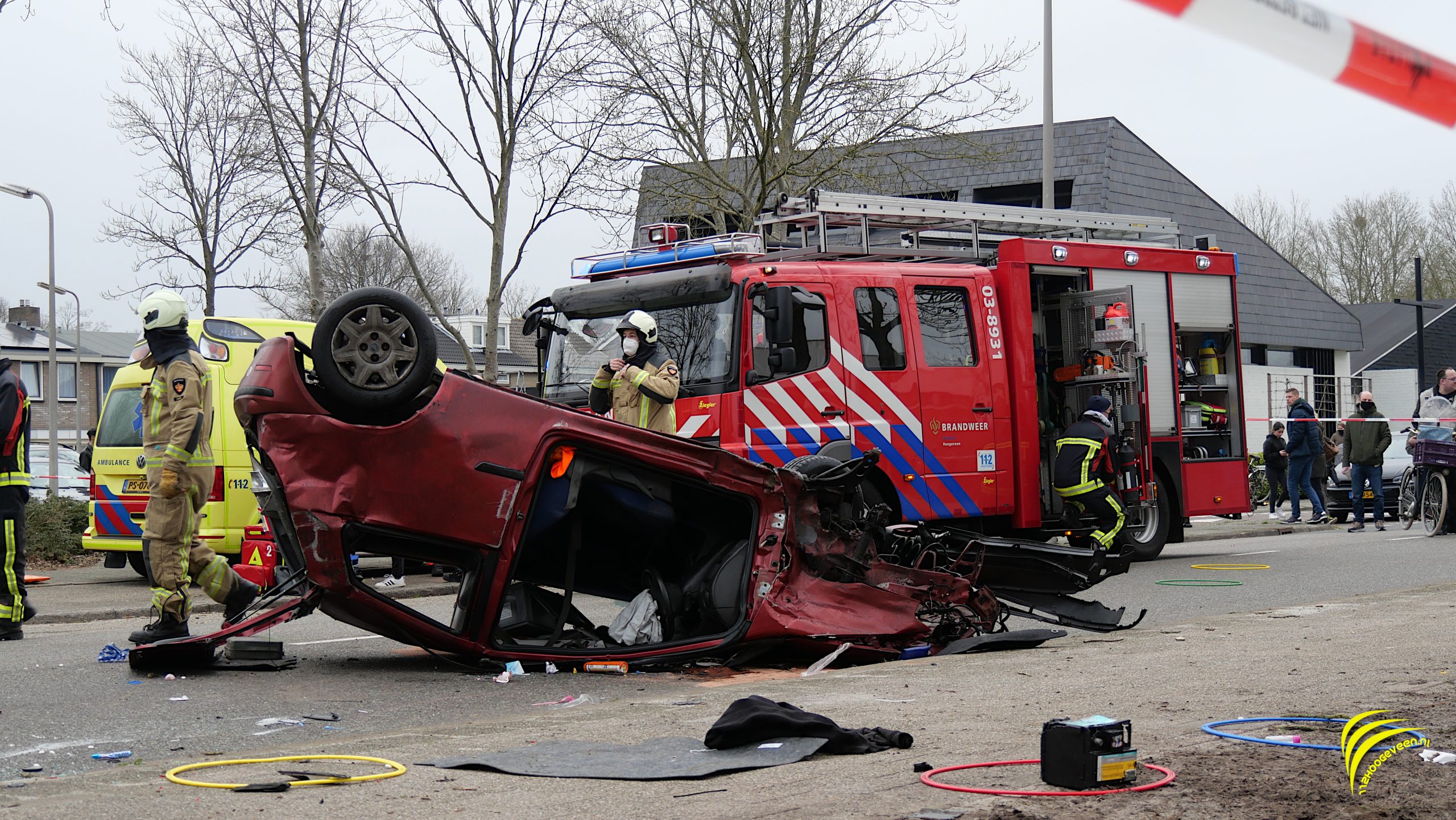 Ernstig verkeersongeval in Hoogeveen